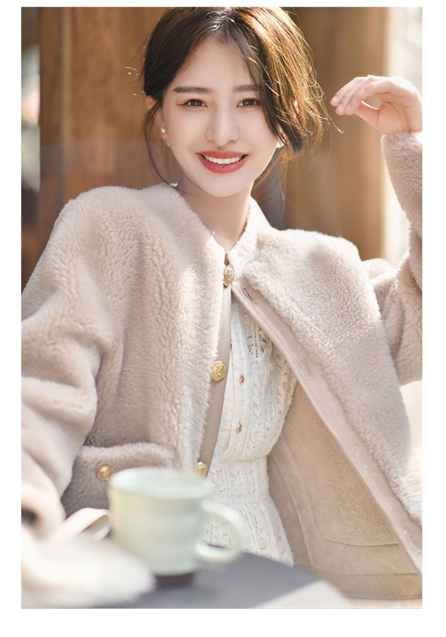 レースワンピース 結婚式 シャツワンピ レースカーディガン 2WAY ロング きれいめ 大人可愛い パーティードレス 春服 レディース-151